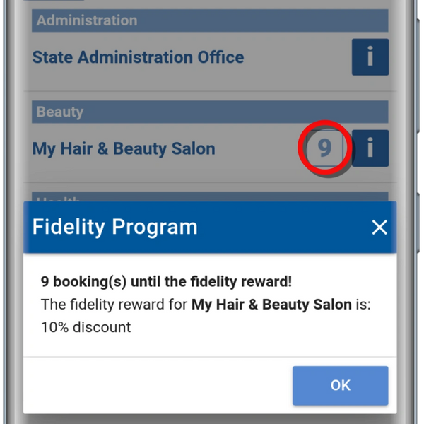 TwinClicks Booking Solution: Loyalty (Stamp) Card