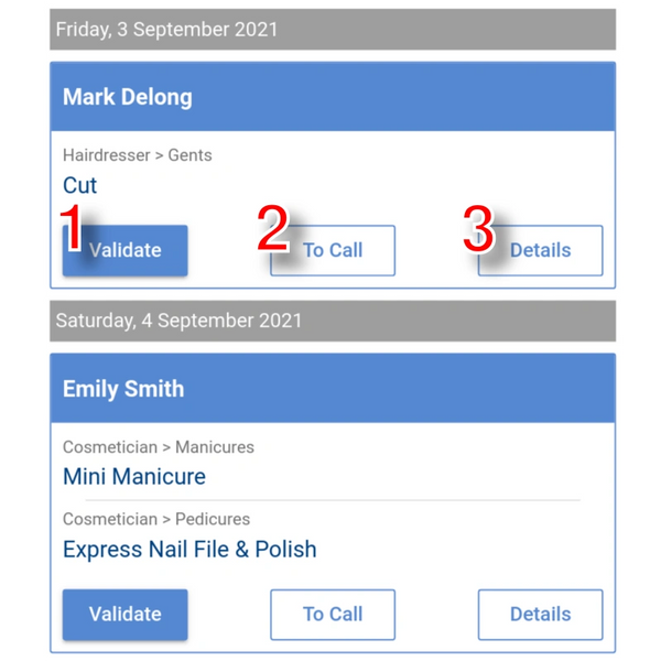 TwinClicks Booking Solution: Booking Validation