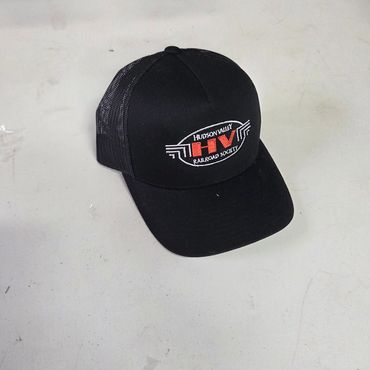 Black Hudsonville cap with logo on the front.