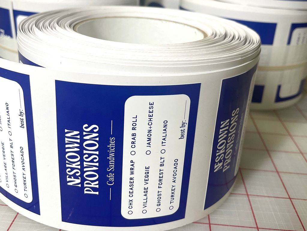 Labels on rolls