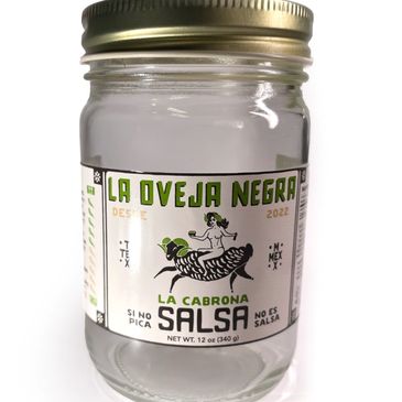 Custom printed label on a jar