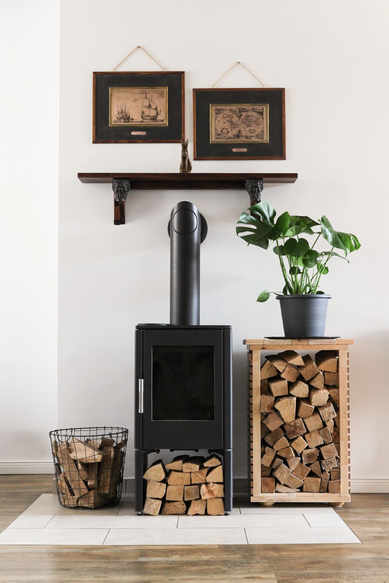 Stylish ways to store your firewood