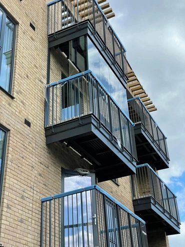 Balcony installation package on a block of flats in London