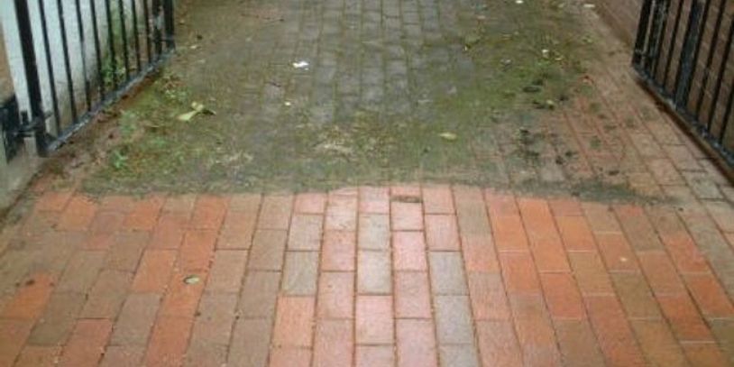 Paver cleaning, sanding, sealing