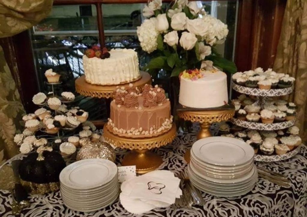 Delicious catered dessert buffet