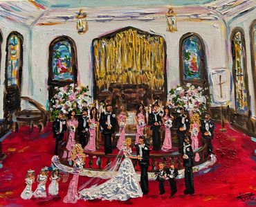 Live wedding painting Wedding Artist Ceremony  reception art entertainment Texture 