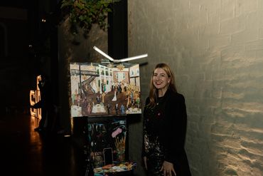 Live wedding painting Wedding Artist Ceremony  reception art entertainment