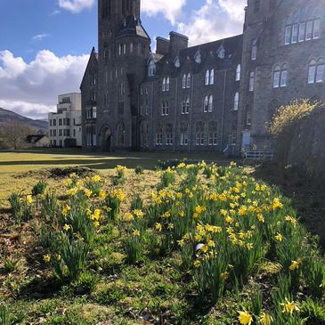 Lochside Library at The Highland Club - St. Benedict's Abbey in Fort Augustus, Scotland