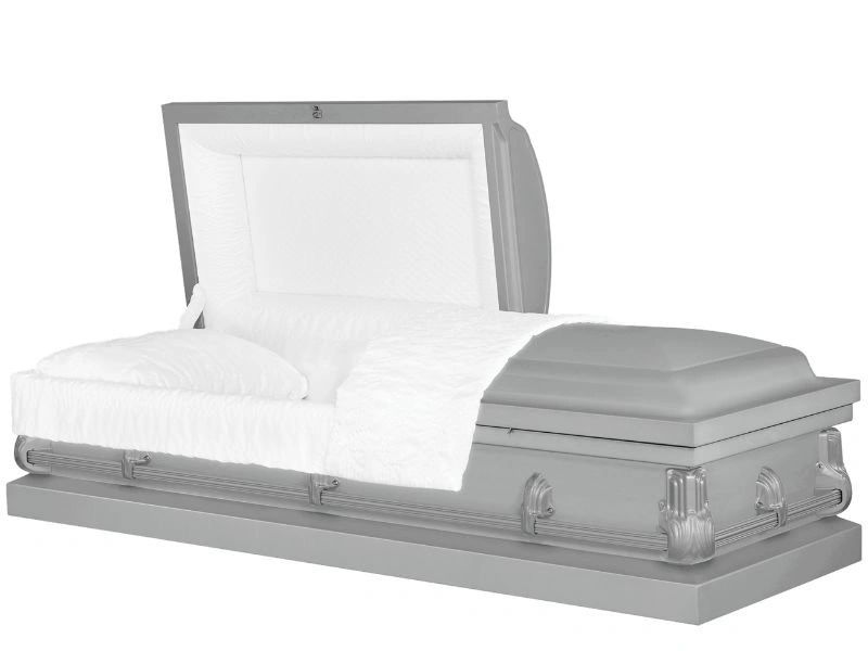 Baron Silver 20 Gauge Metal (NonGasketed/Sealer) Casket SALE)