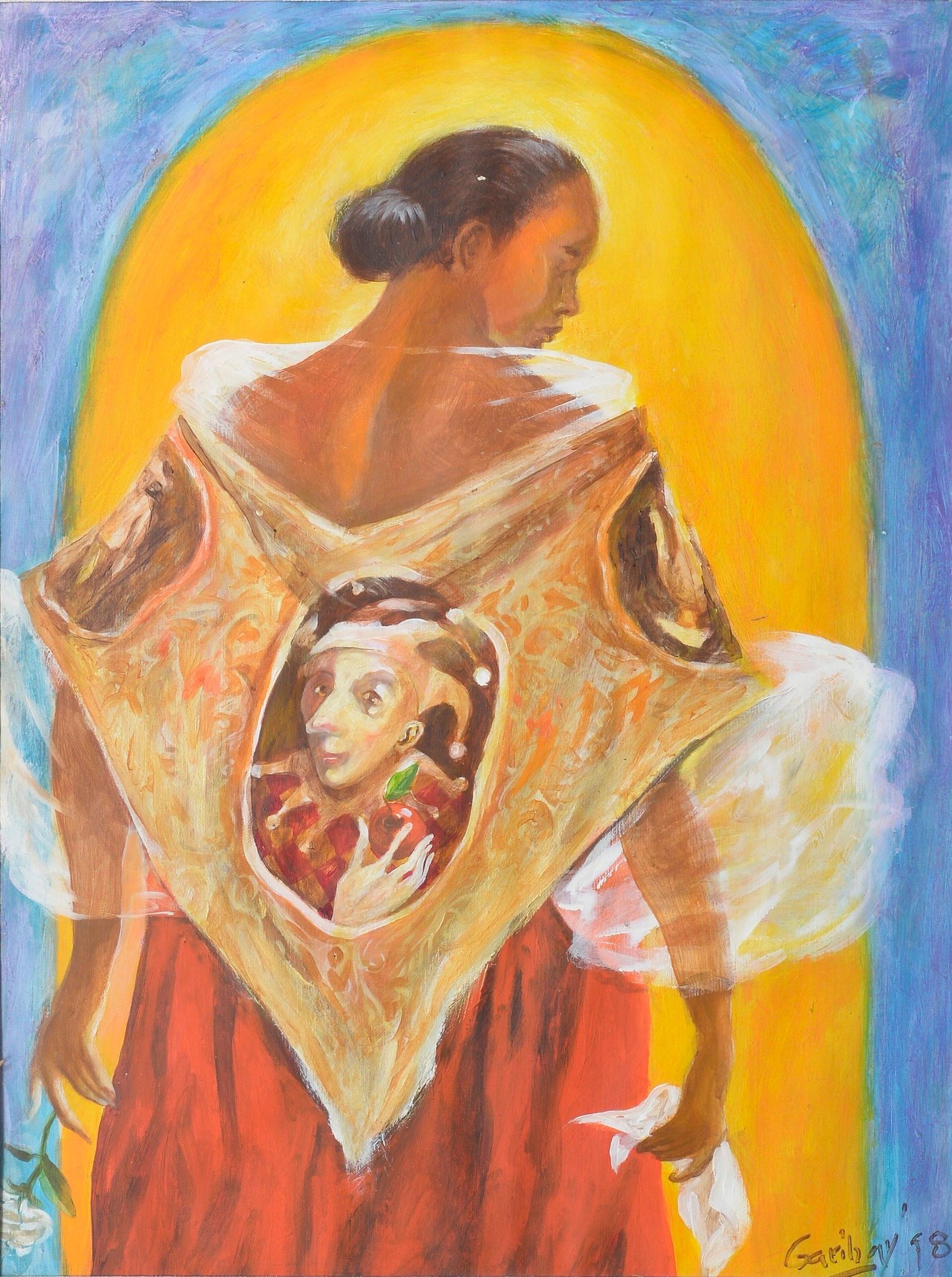Emmanuel "Manny" Garibay
Acrylic on Paper
21 2/8in x 15 7/8in or 54cm x 40cm 
1998