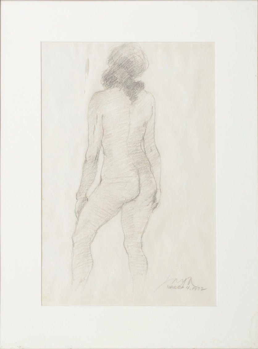 Jose Joya
Pencil Sketch
17 2/8in x 11 2/8 or 43.5cm x 28cm
1972