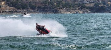 Lake Travis is a great place to rent a jet ski in Austin, TX 