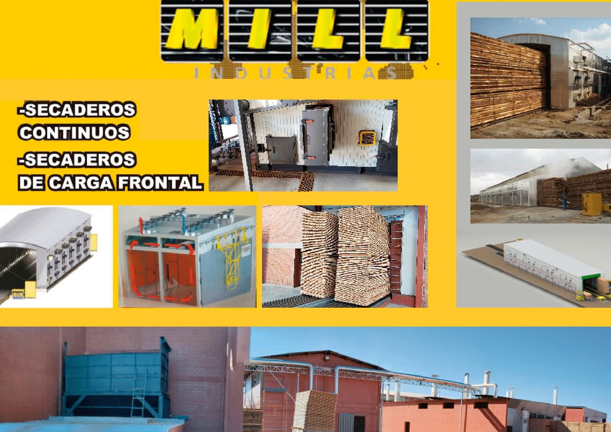 Secaderos continuos de alta rendimiento, grilla móvil. Secaderos de carga Frontal. Productos llave e