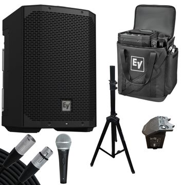 Battery Powered Pro Audio Rental Speakers.5-10 hours of battery power. Quick and easy setup.