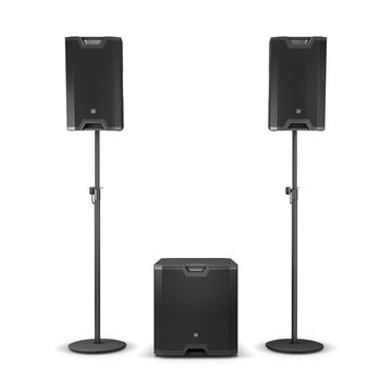 Writers Round Speaker Rental Package Pricing. Starting at $600.00. Two speakers and a Subwoofer.