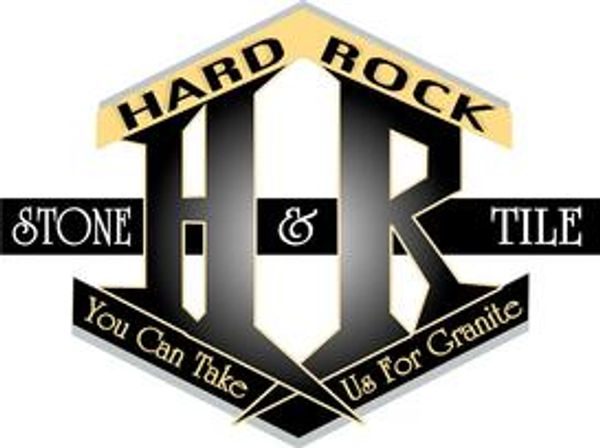 The Hard Rock Stone and Tile logo with the letter H and R adjacent to one another with "you can take