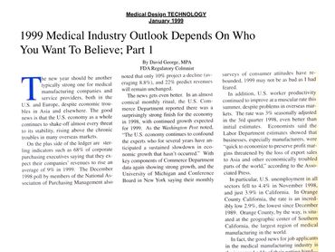 Authored: FDA Regulatory Affairs Monthly Column.