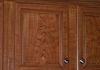 Faux painted walnut cabinets