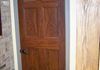 This completely flat door has trompe l'oeil shading to create a paneled look.