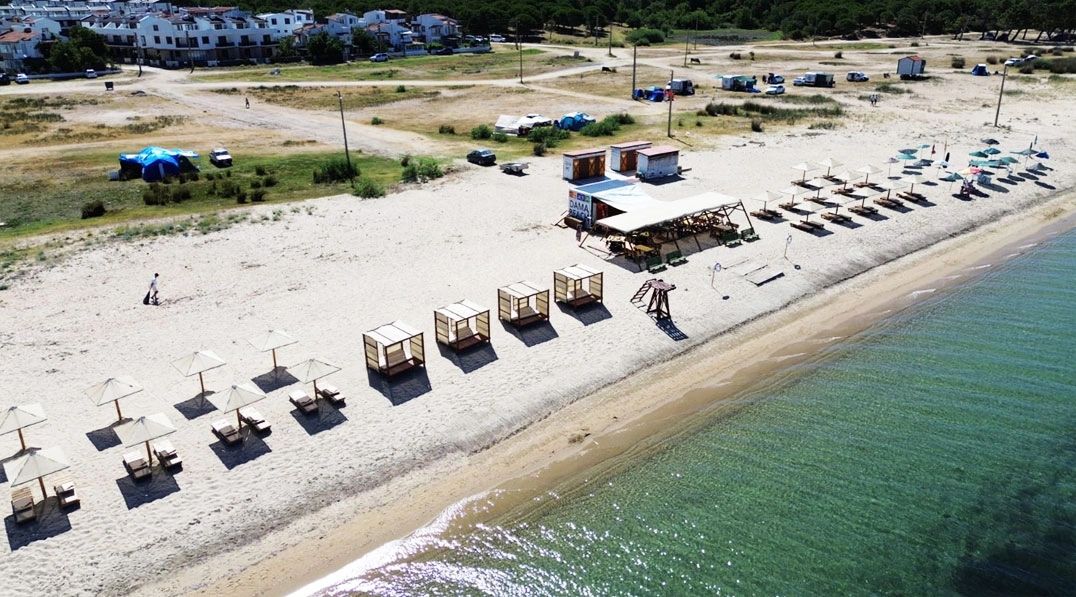 Saros Körfezi Enez Altınkum Plajlar mevkiinde DAMA Beach keyfi ve ayrıcalığı 
