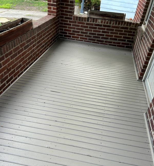 Brick house front porch