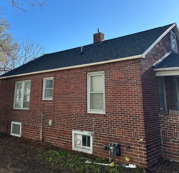 Brick house windows