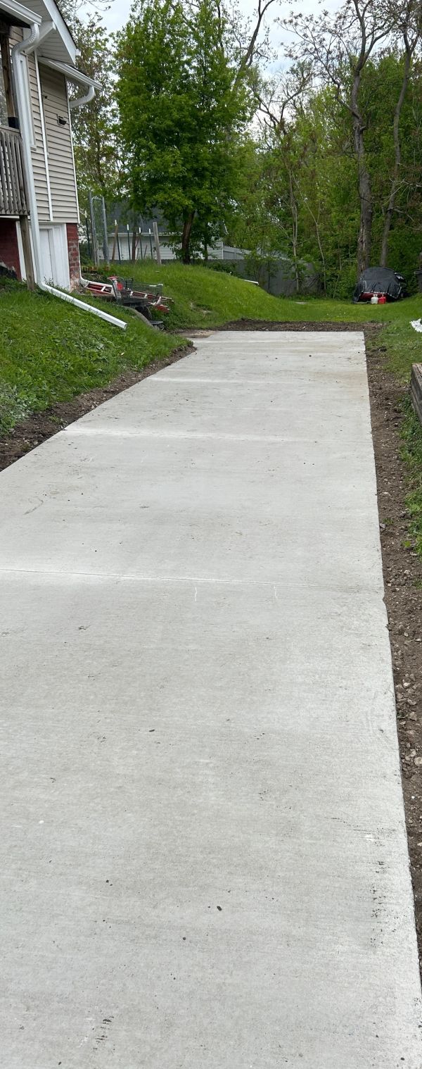 Cement path