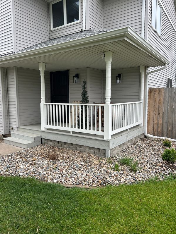 Front porch corner angle
