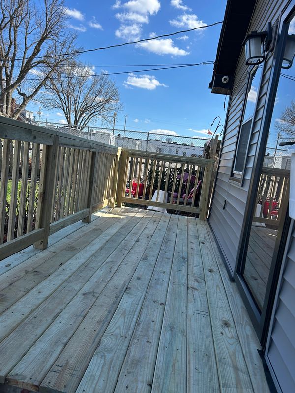 Wood deck