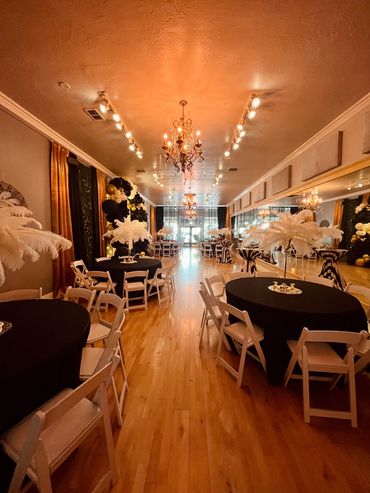 50TH Birthday Party, Great Gatsby, Event Decorations. Event Planner, Small Event Venue, Torrance