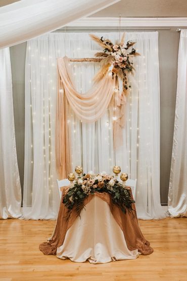 Sweetheart Table Set Up, Florist Service, Small Wedding Venue, Banquet Hall Torrance, Redondo Beach