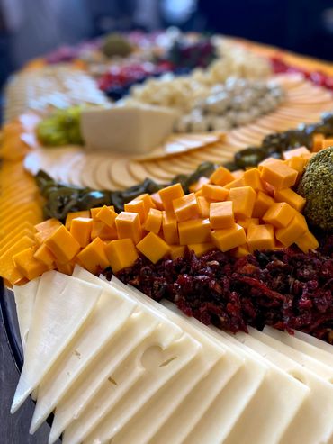 Beautiful charcuterie board for bridal shower