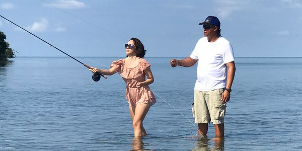 Novice Fly Fishing Angler