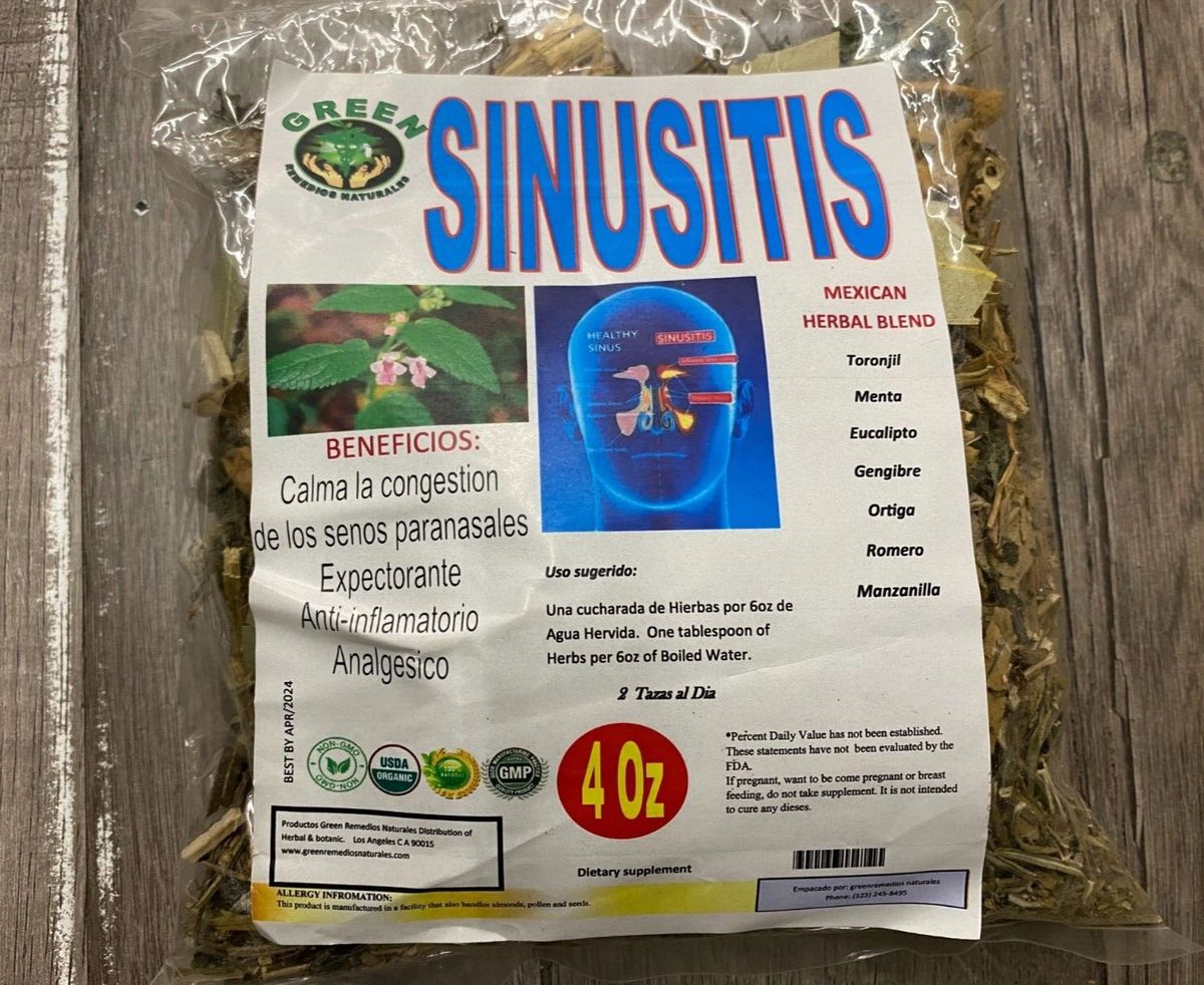 Sinusitis Mexican Herbal blend CONGESTION cinucitis