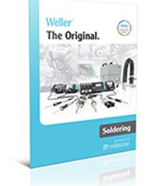 Lieferprogramm der Firma WELLER, einer der führenden Hersteller von Lötstationen und Lötkolben..