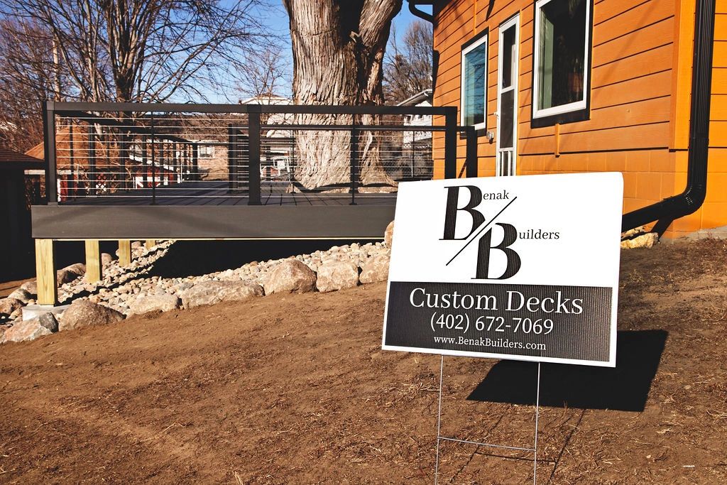 Custom deck in Omaha, Nebraska
