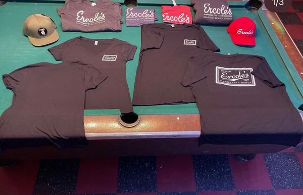 Ercole's Army Green hat, Retro Sign Shirts, and new beer label shirts