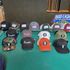 An assortment of Ercole's hats. 