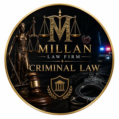 Logo for Millan Law Firm specializing in criminal law.