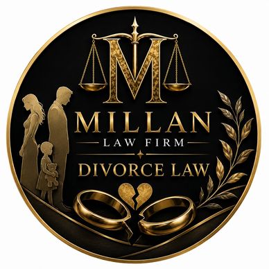 Logo for Millan Law Firm specializing in Divorce Law.