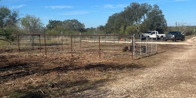 Ranch fence and multiple entrances