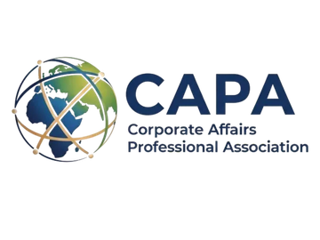 Logo of CAPA with a globe and network design.