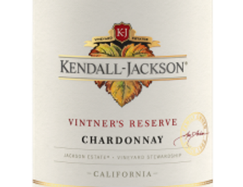 Kendall-Jackson Vintner's Reserve Chardonnay wine bottle label.