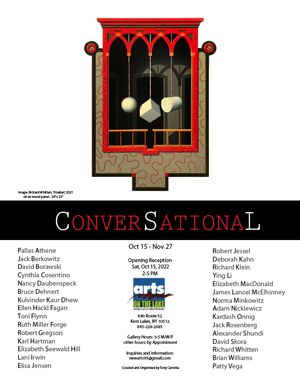 Conversational exhibition invitation