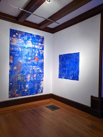 Installation View, Immersed in Blue, ECOCA, New Haven, CT, 2019