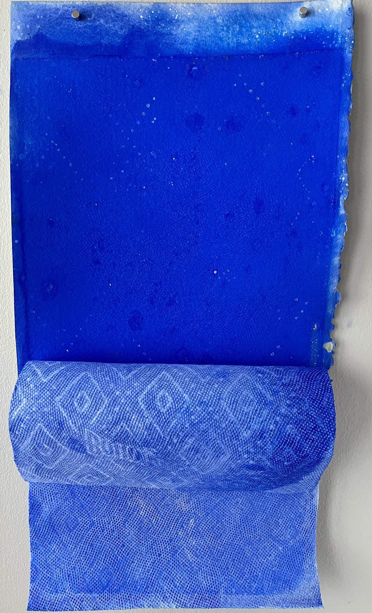 Fagan, Bounty-Blue and Rolled, 2023, 18 x 11 x 2