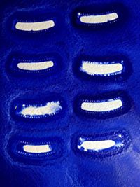Ellen Hackl Fagan, Seeking the Sound of Cobalt Blue_Smiles, 2014, acrylic, pigment on rag paper
