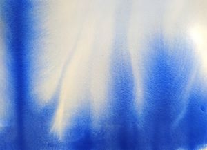 Ellen Hackl Fagan, Seeking the Sound of Cobalt Blue_Float, 2020, pigment, acrylic, ink on rag