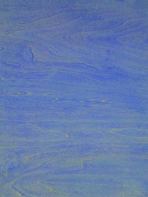 Ellen Hackl Fagan, Seeking the Sound of Cobalt Blue_Haze, pigment, acrylic, on wood panel