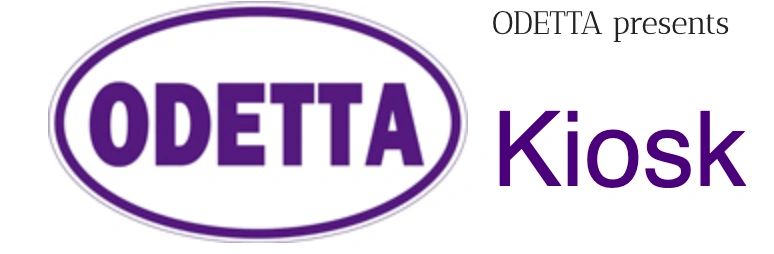 Kiosk exhibition at ODETTA